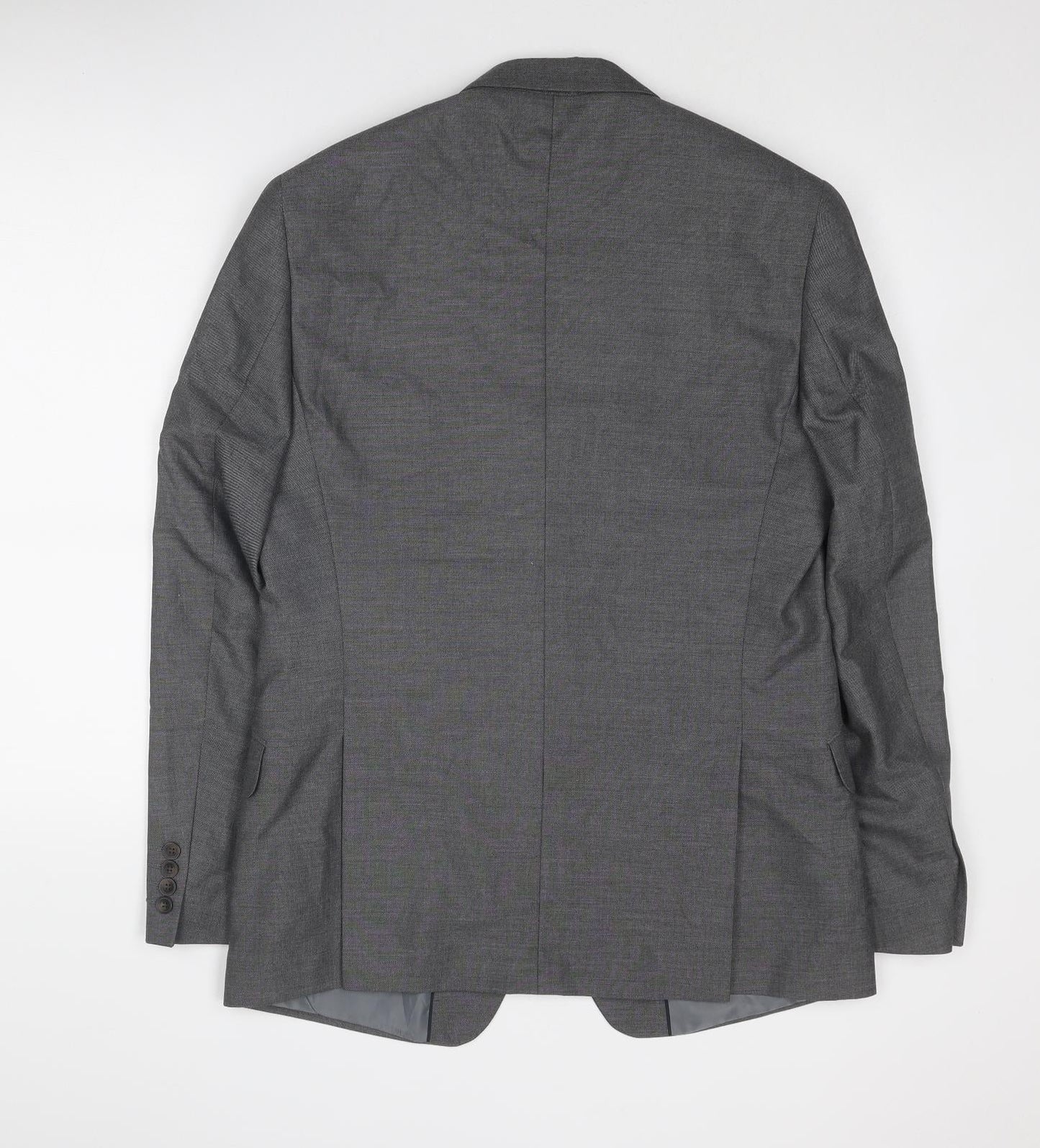 Marks and Spencer Mens Grey Polyester Jacket Suit Jacket Size 42 Regular