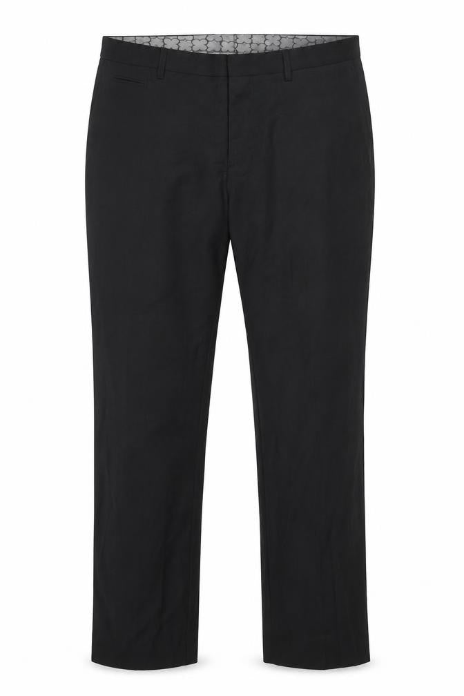 Skopes Mens Grey Polyester Dress Pants Trousers Size 38 in Regular Zip
