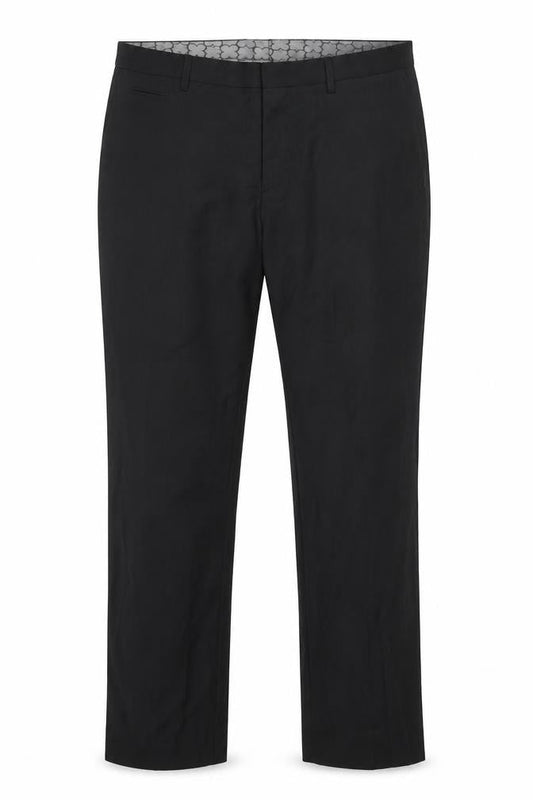 Skopes Mens Grey Polyester Dress Pants Trousers Size 38 in Regular Zip