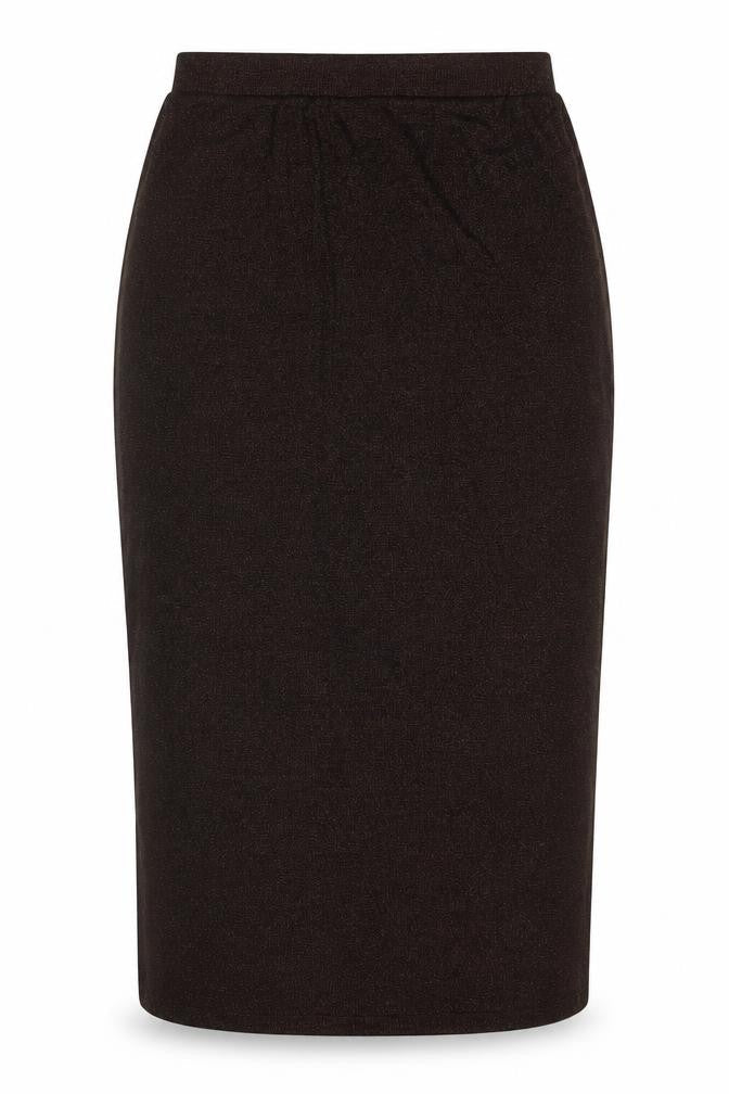 Marks & Spencer Womens Brown Cotton A-Line Skirt Size 10