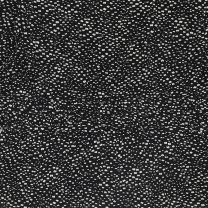 Per Una Womens Black Geometric Viscose Basic Blouse Size 12 V-Neck