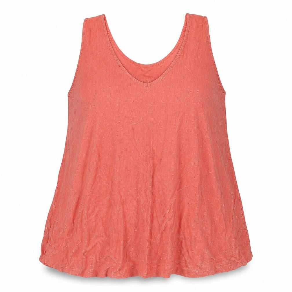 NEXT Womens Red Viscose Basic Tank Size 22 V-Neck