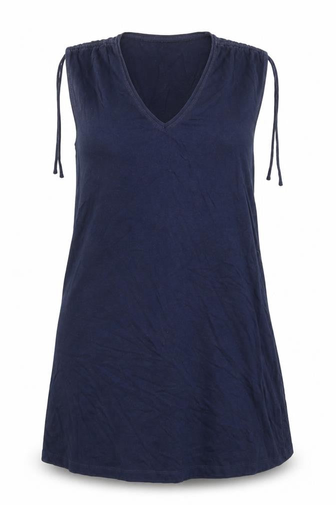 Gap Womens Blue Cotton A-Line Size XS V-Neck Pullover