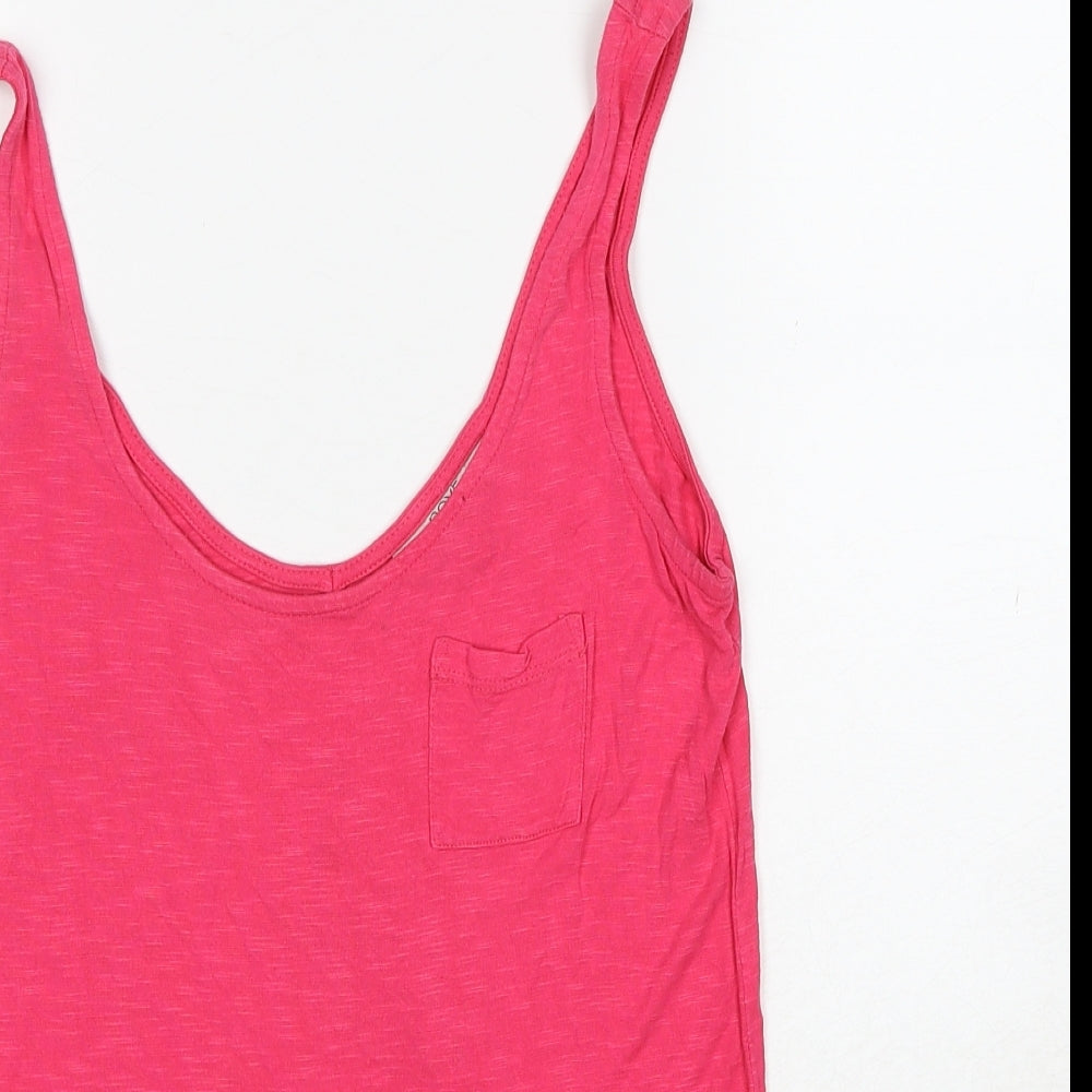 NEXT Womens Pink Viscose Basic Tank Size 8 Scoop Neck