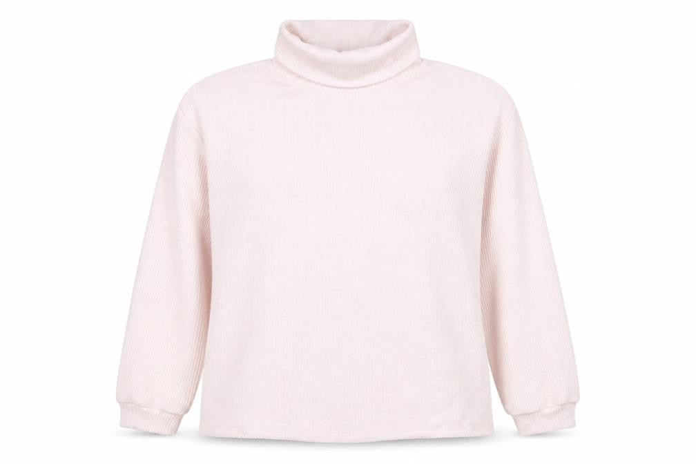 New Look Womens Pink Roll Neck Polyester Pullover Jumper Size L