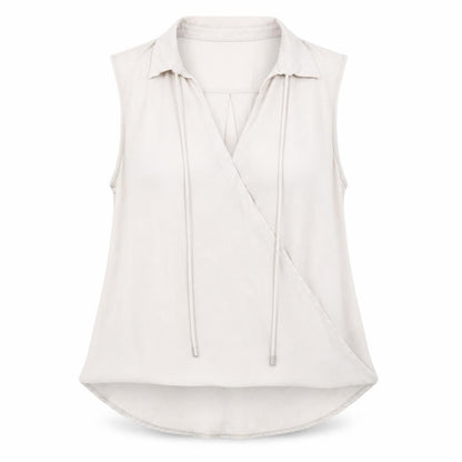 River Island Womens Grey Polyester Basic Tank Size 10 Collared