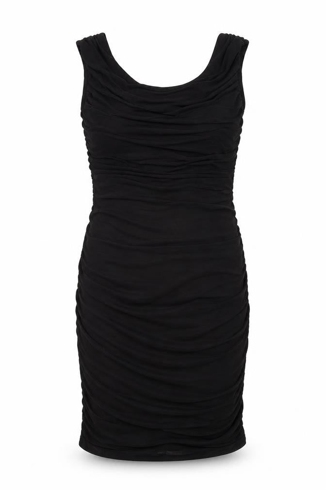 Phase Eight Womens Black Polyester Shift Size 8 Round Neck Zip