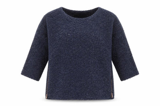 Next Womens Blue Boat Neck Polyester Pullover Jumper Size 8