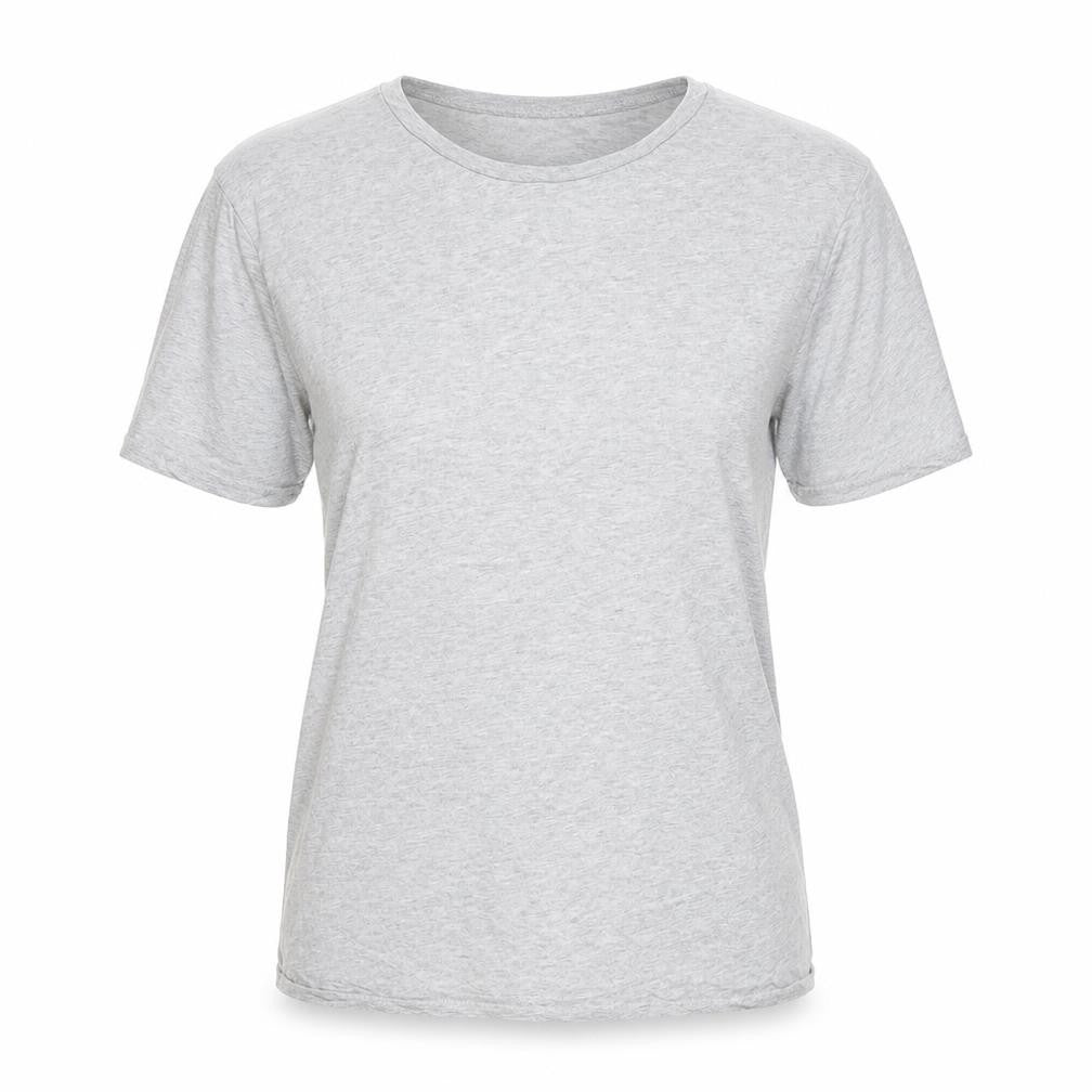 ASOS Womens Grey Cotton Basic T-Shirt Size L Crew Neck