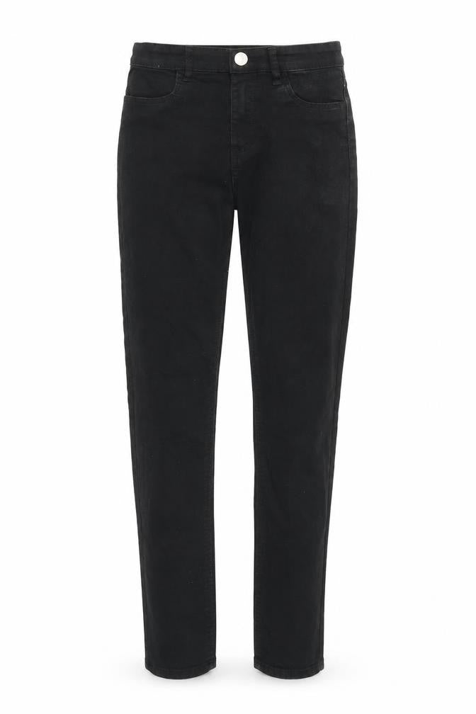 H&M Girls Black Cotton Skinny Jeans Size 10-11 Years Regular Zip