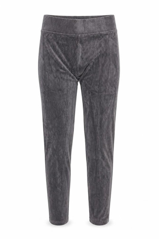 Marks & Spencer Womens Grey Polyester Carrot Leggings Size 6 Regular - Ribbed