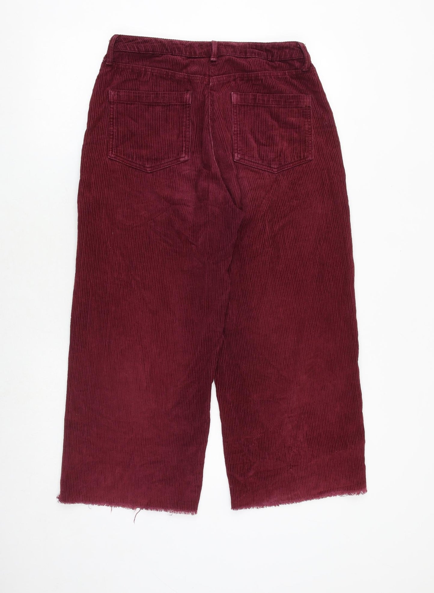 BDG Womens Red Cotton Trousers Size 30 in Regular Zip