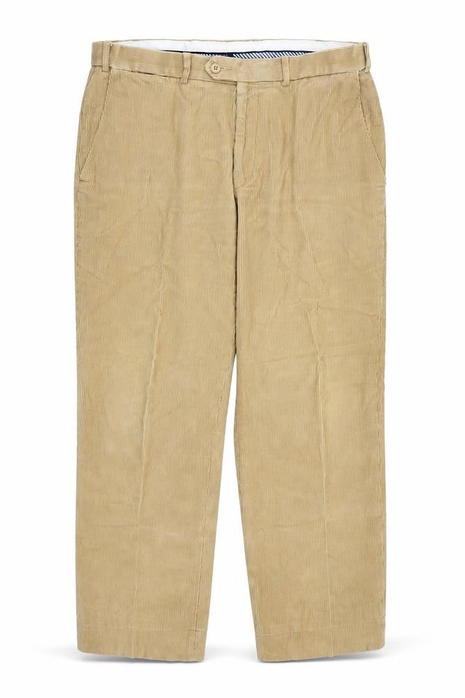 Marks & Spencer Mens Brown Cotton Trousers Size 36 in Regular Zip