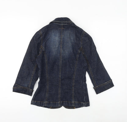 Marks & Spencer Womens Blue Jacket Size 6 Button