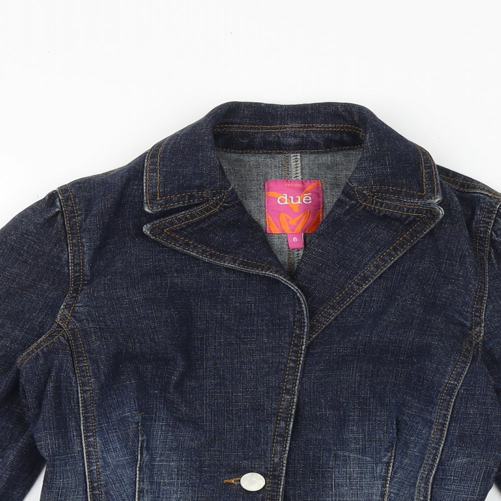 Marks & Spencer Womens Blue Jacket Size 6 Button