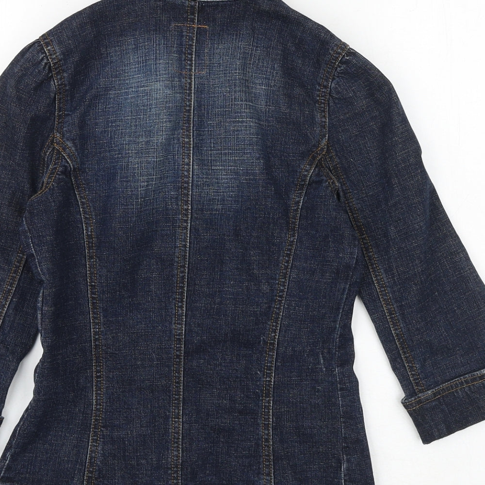 Marks & Spencer Womens Blue Jacket Size 6 Button
