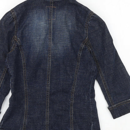 Marks & Spencer Womens Blue Jacket Size 6 Button