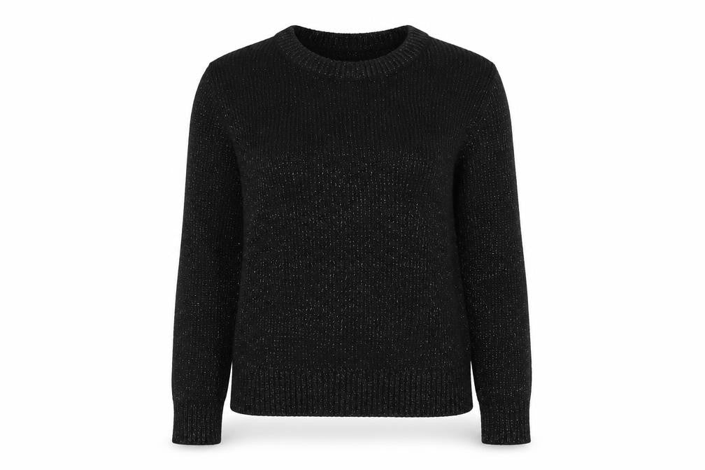 Gap Womens Black Round Neck Nylon Pullover Jumper Size S