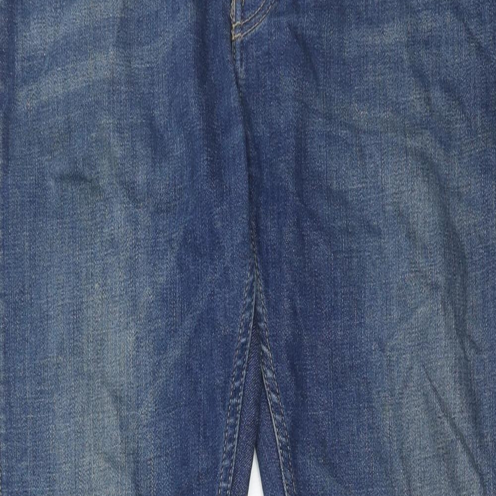 Topman Mens Blue Cotton Skinny Jeans Size 30 in Regular Button
