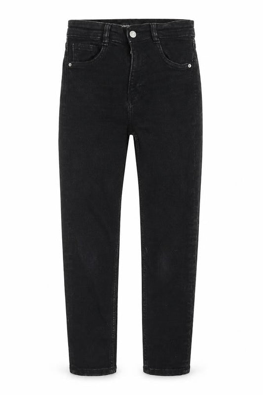 H&M Womens Black Cotton Skinny Jeans Size 8 Regular Zip