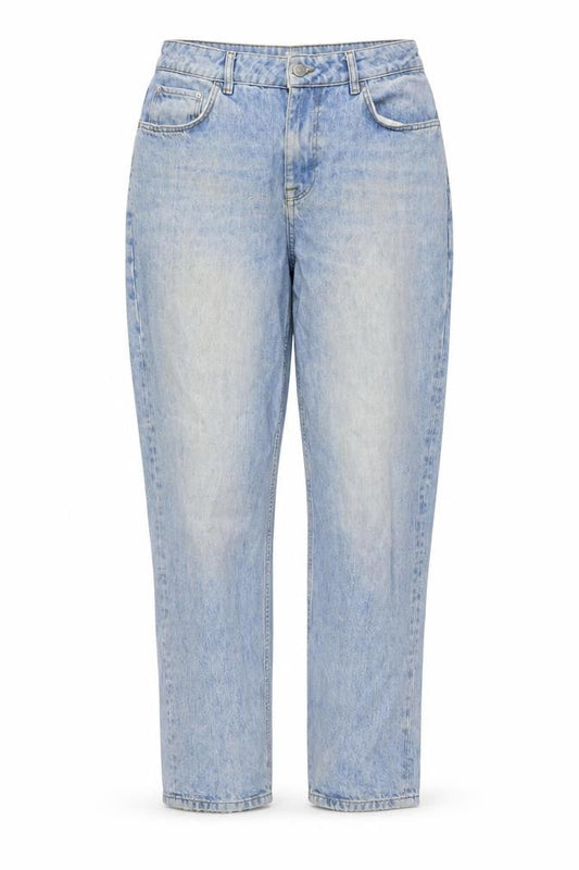 ASOS Womens Blue Cotton Mom Jeans Size 30 in L30 in Regular Button