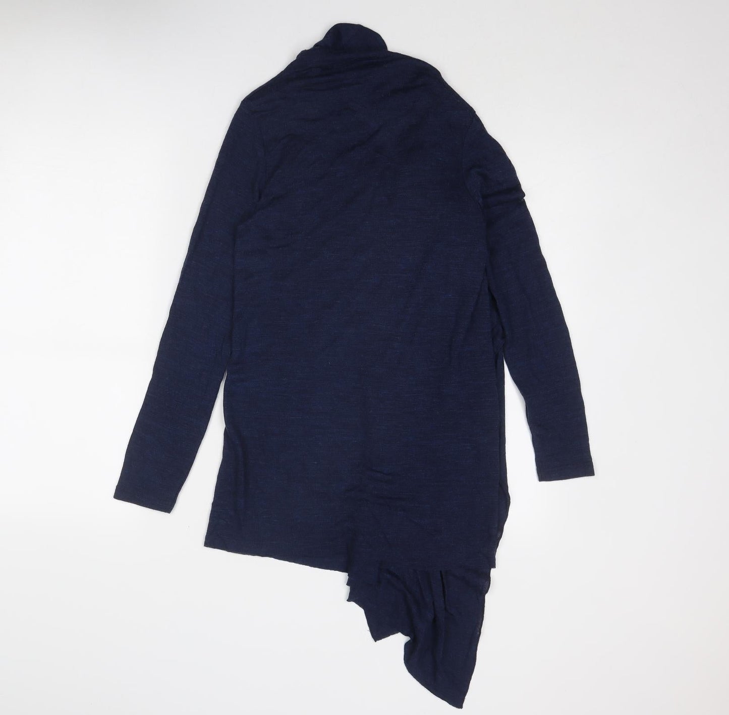 River Island Womens Blue V-Neck Acrylic Pullover Jumper Size 8