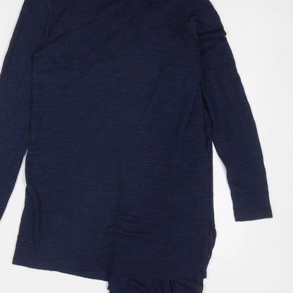 River Island Womens Blue V-Neck Acrylic Pullover Jumper Size 8