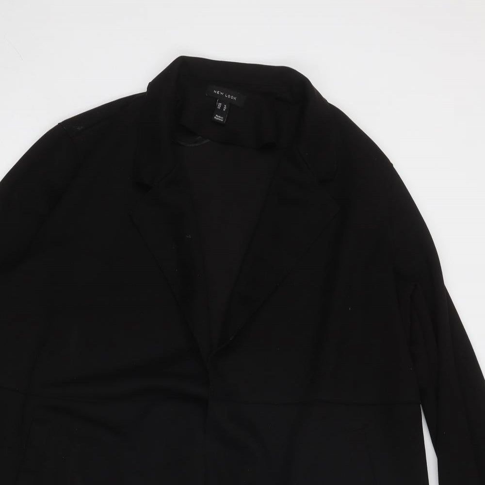 New Look Womens Black Jacket Blazer Size 14