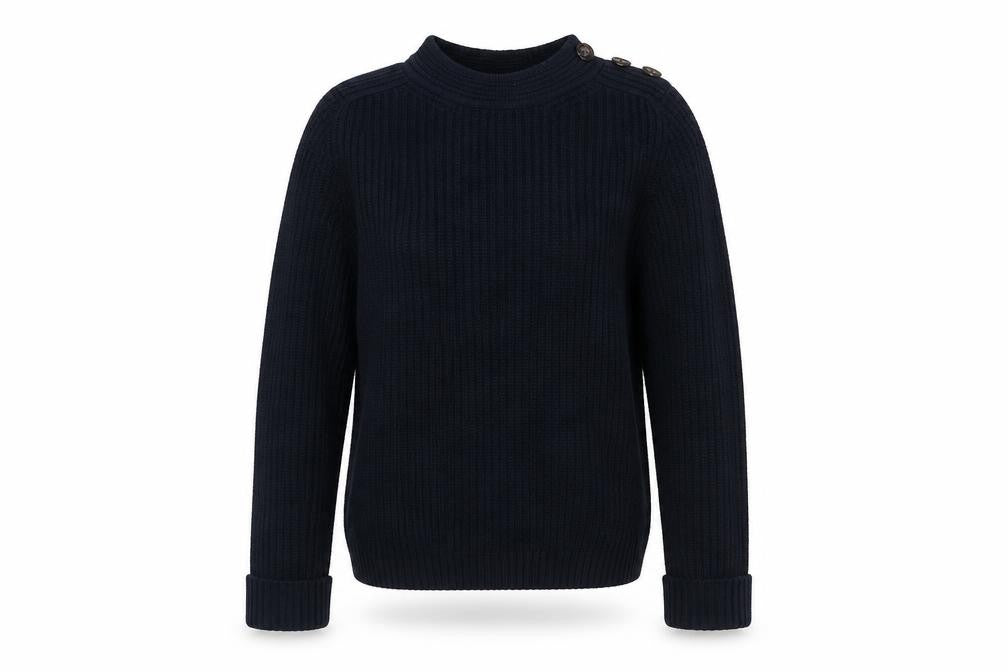 NEXT Womens Blue Round Neck Cotton Pullover Jumper Size 8
