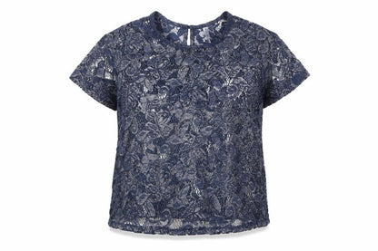 Debenhams Womens Blue Polyester Basic Blouse Size 8 Boat Neck