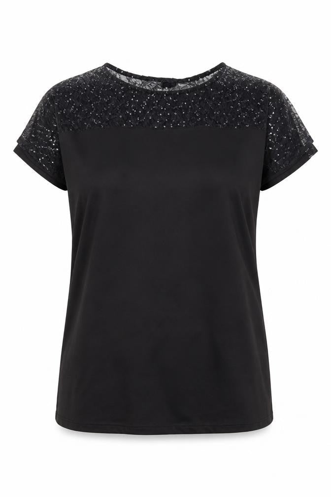 River Island Womens Black Polyester A-Line Size 12 Round Neck Pullover