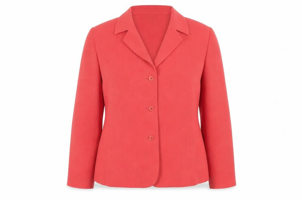 Libra Womens Red Jacket Blazer Size 16 Button