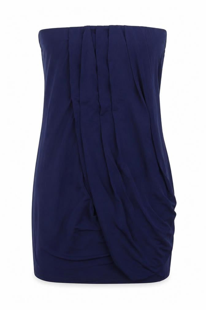 ASOS Womens Blue Polyester Mini Size 10 Off the Shoulder Pullover