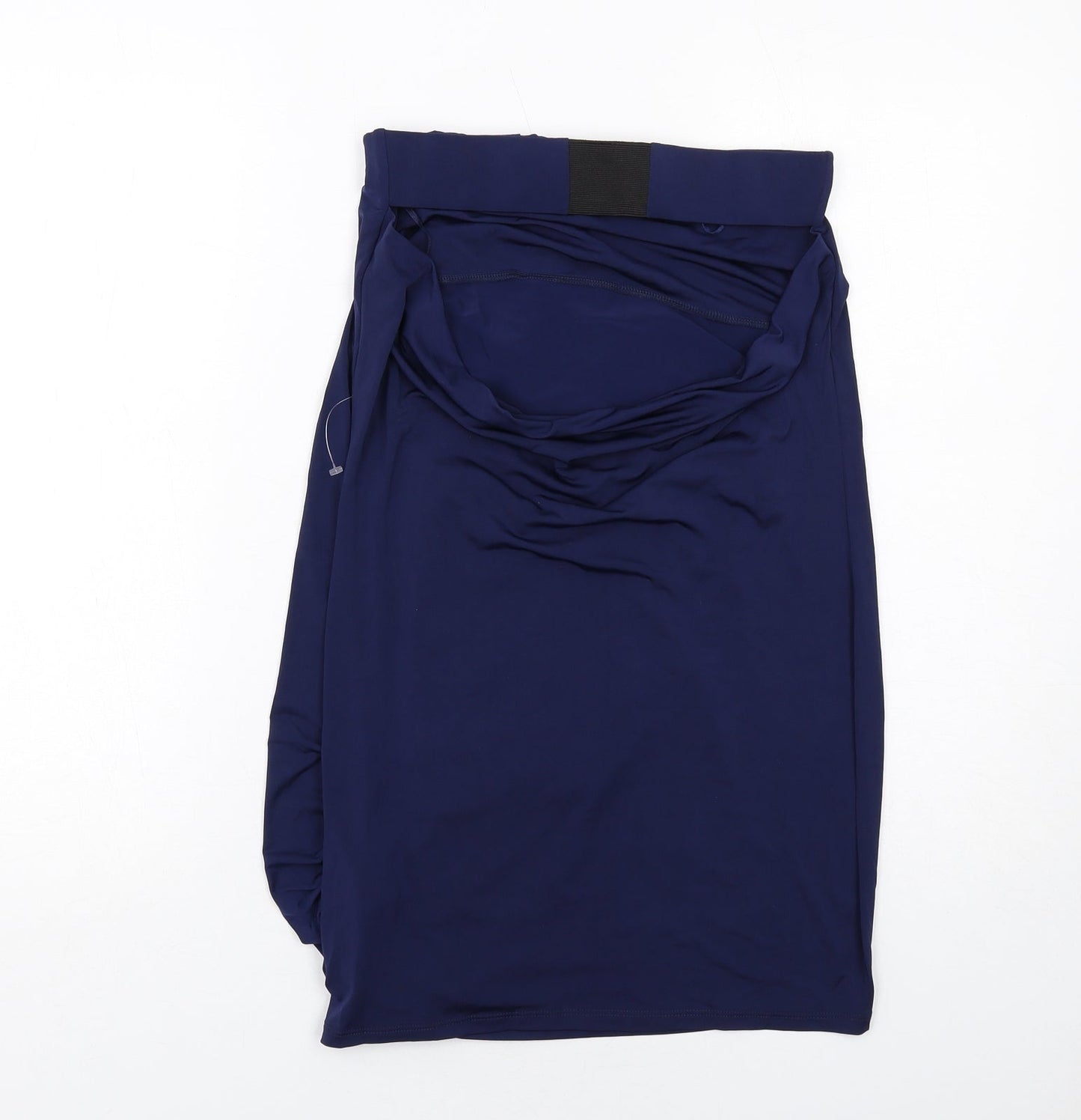 ASOS Womens Blue Polyester Mini Size 10 Off the Shoulder Pullover