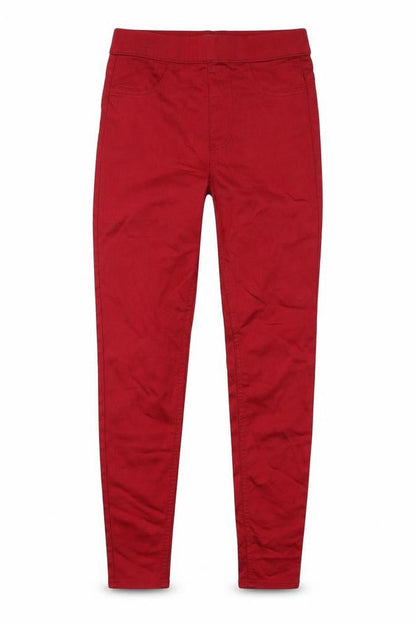 Marks & Spencer Womens Red Cotton Jegging Jeans Size 6 Regular