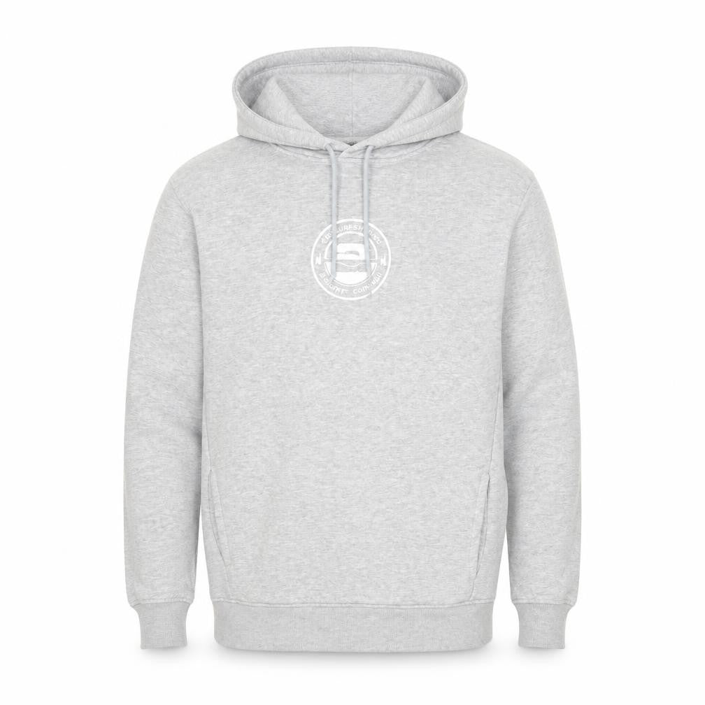 B&C Mens Grey Cotton Pullover Hoodie Size S