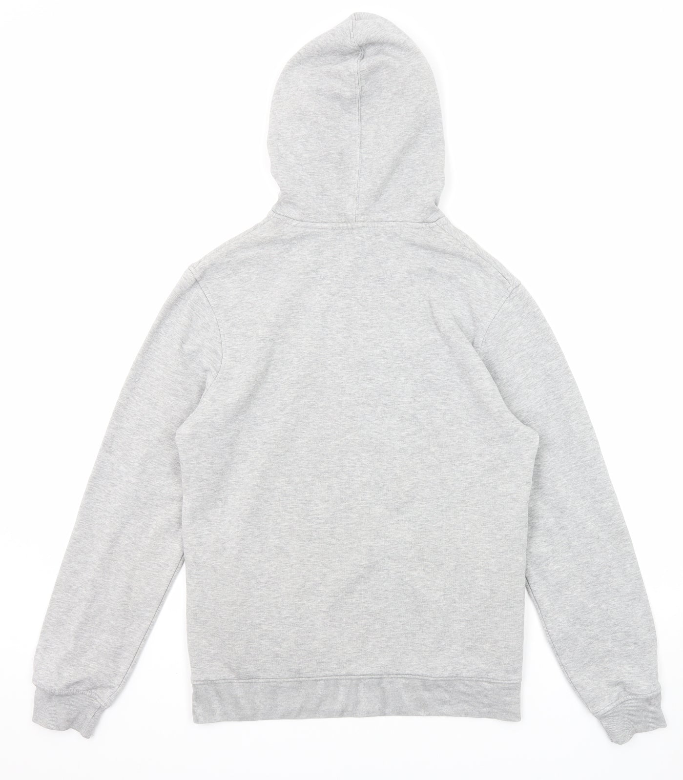 B&C Mens Grey Cotton Pullover Hoodie Size S