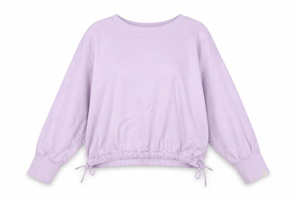 John Lewis Womens Purple Cotton Pullover Sweatshirt Size L Pullover