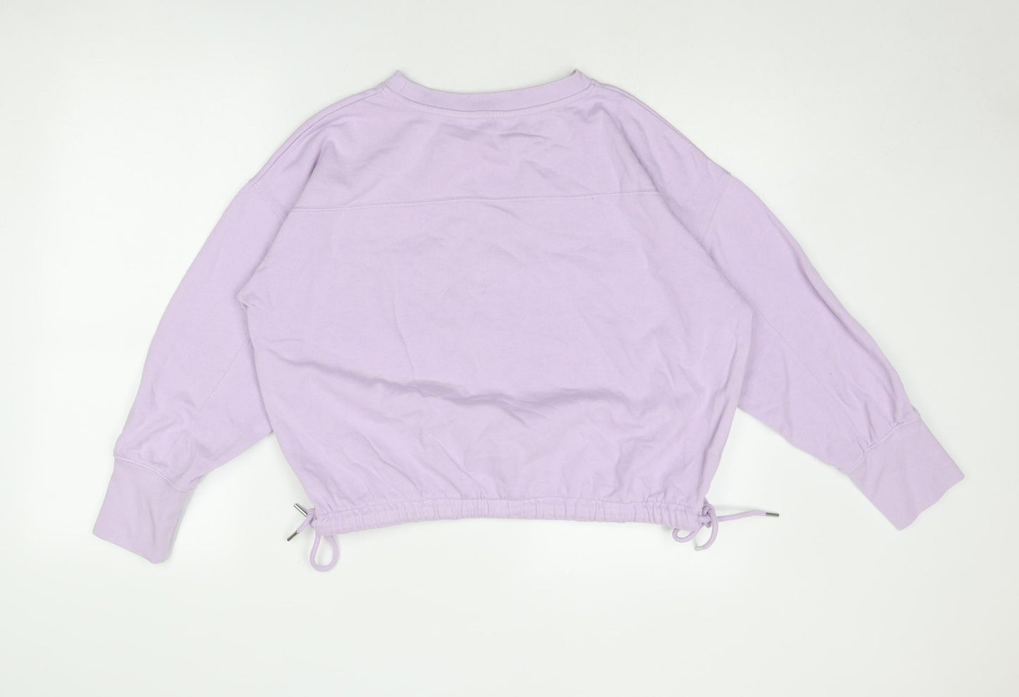 John Lewis Womens Purple Cotton Pullover Sweatshirt Size L Pullover