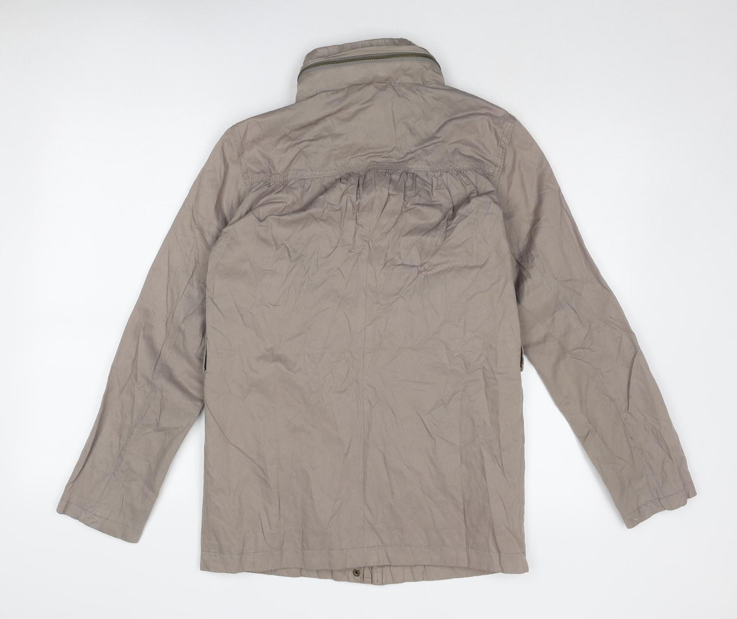 Marks and Spencer Womens Brown Jacket Size 8 Zip