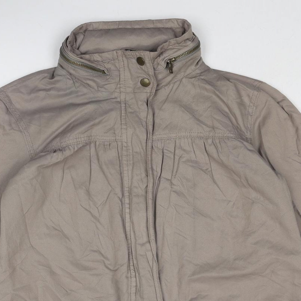 Marks and Spencer Womens Brown Jacket Size 8 Zip