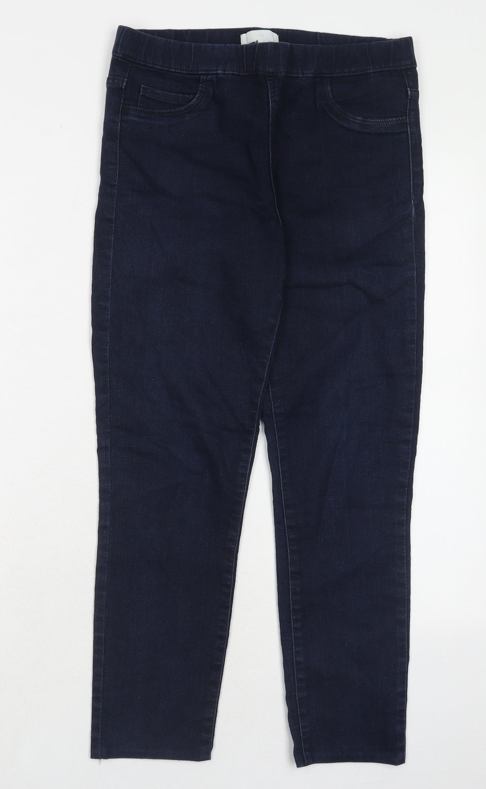 H&M Womens Blue Cotton Skinny Jeans Size 10 Regular