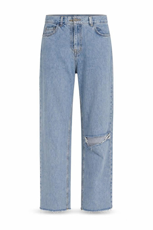 COLLUSION Womens Blue Cotton Mom Jeans Size 28 L32 in Regular Zip