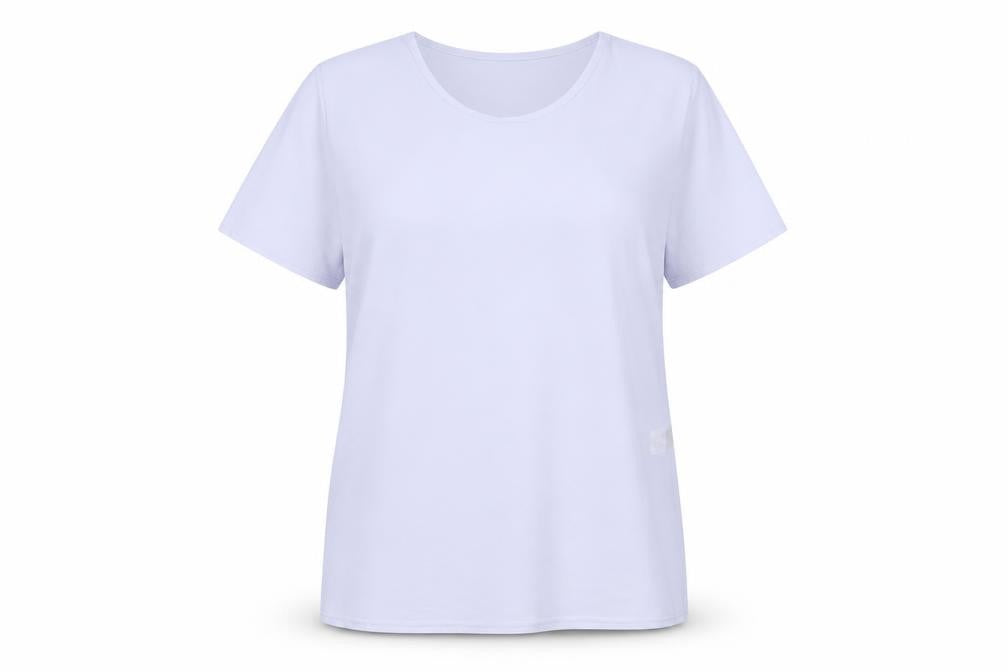 St. Bernard Womens Purple Polyester Basic T-Shirt Size 14 Round Neck