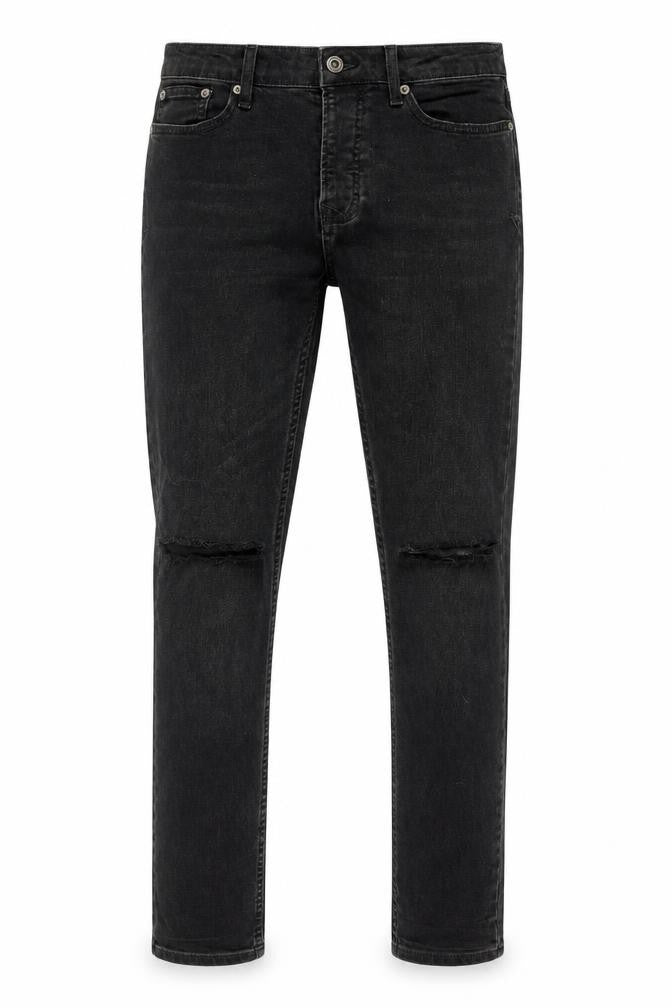 Topman Mens Black Cotton Skinny Jeans Size 30 in L30 in Regular Button