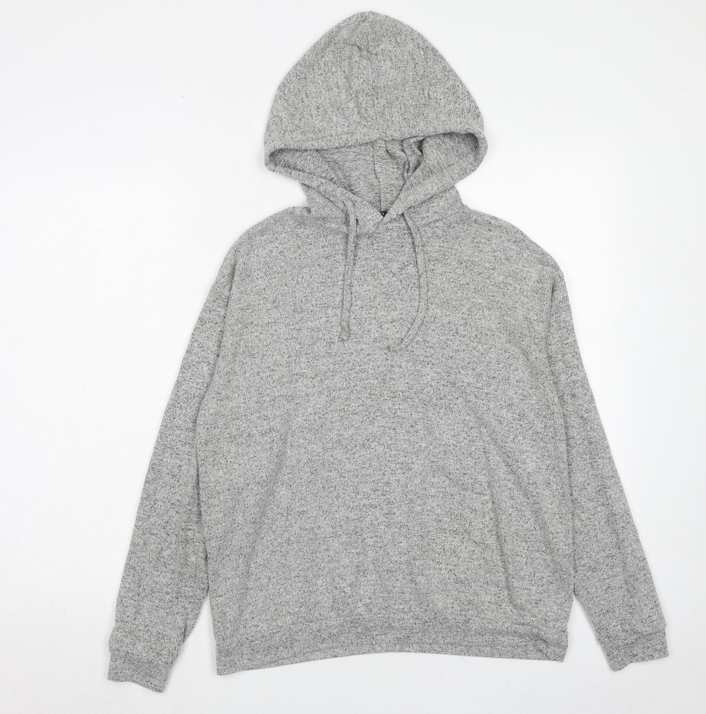 Nasty Gal Womens Grey Viscose Pullover Hoodie Size 10 Pullover