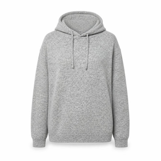 Nasty Gal Womens Grey Viscose Pullover Hoodie Size 10 Pullover