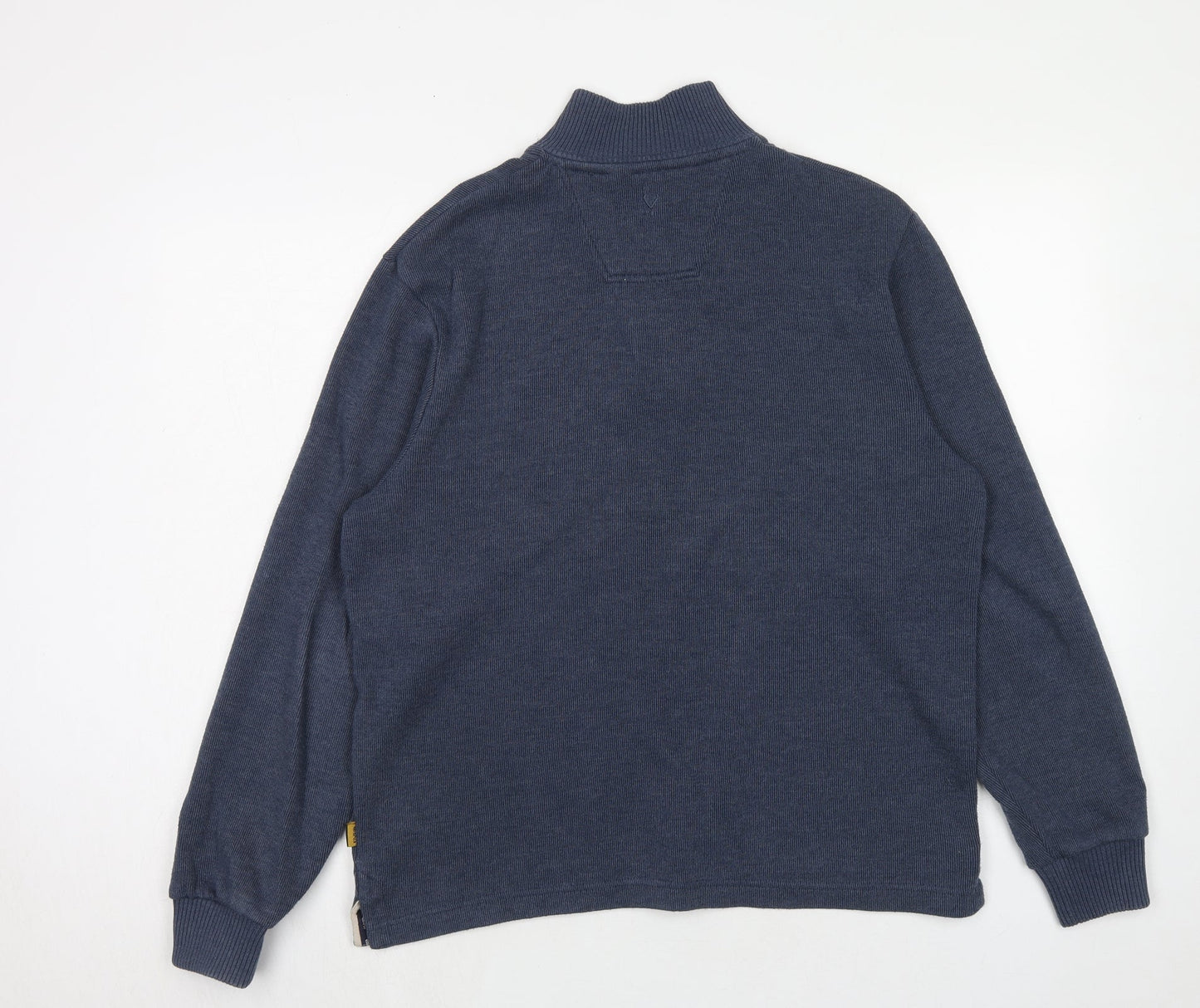 Maine Mens Blue Cotton Pullover Sweatshirt Size M