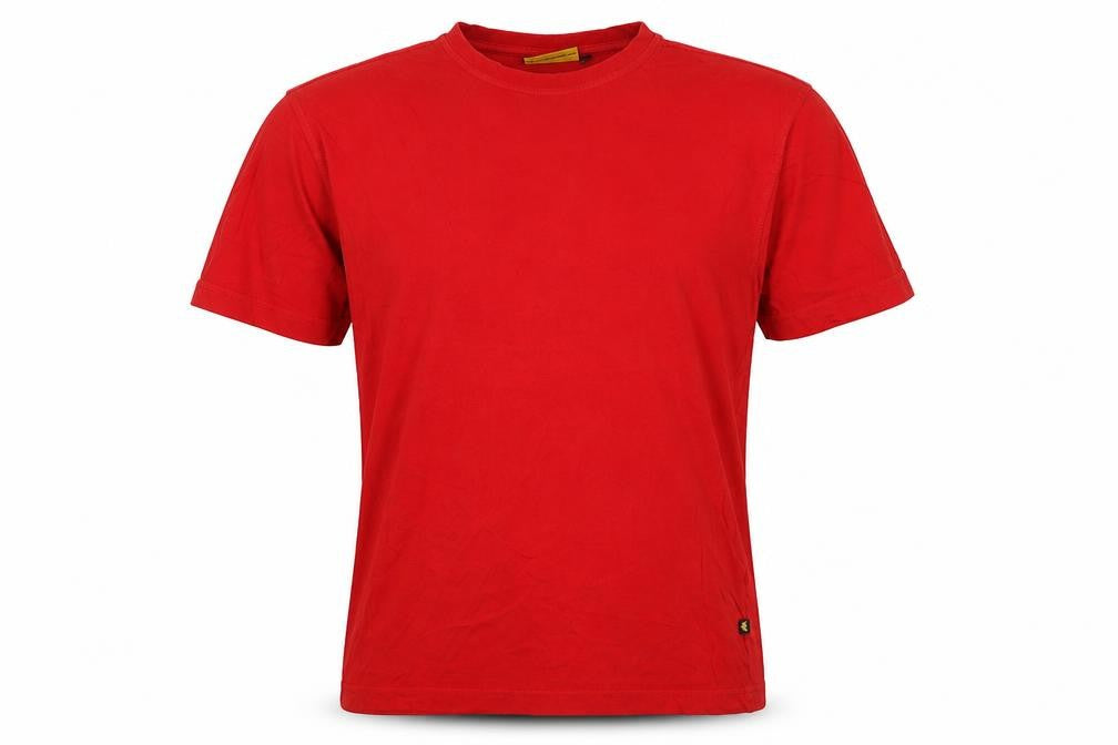 Novoco Mens Red Cotton Basic T-Shirt Size XL Round Neck Pullover