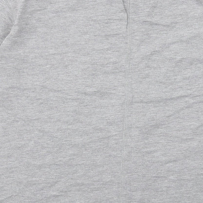 H&M Womens Grey Cotton Basic T-Shirt Size S Round Neck